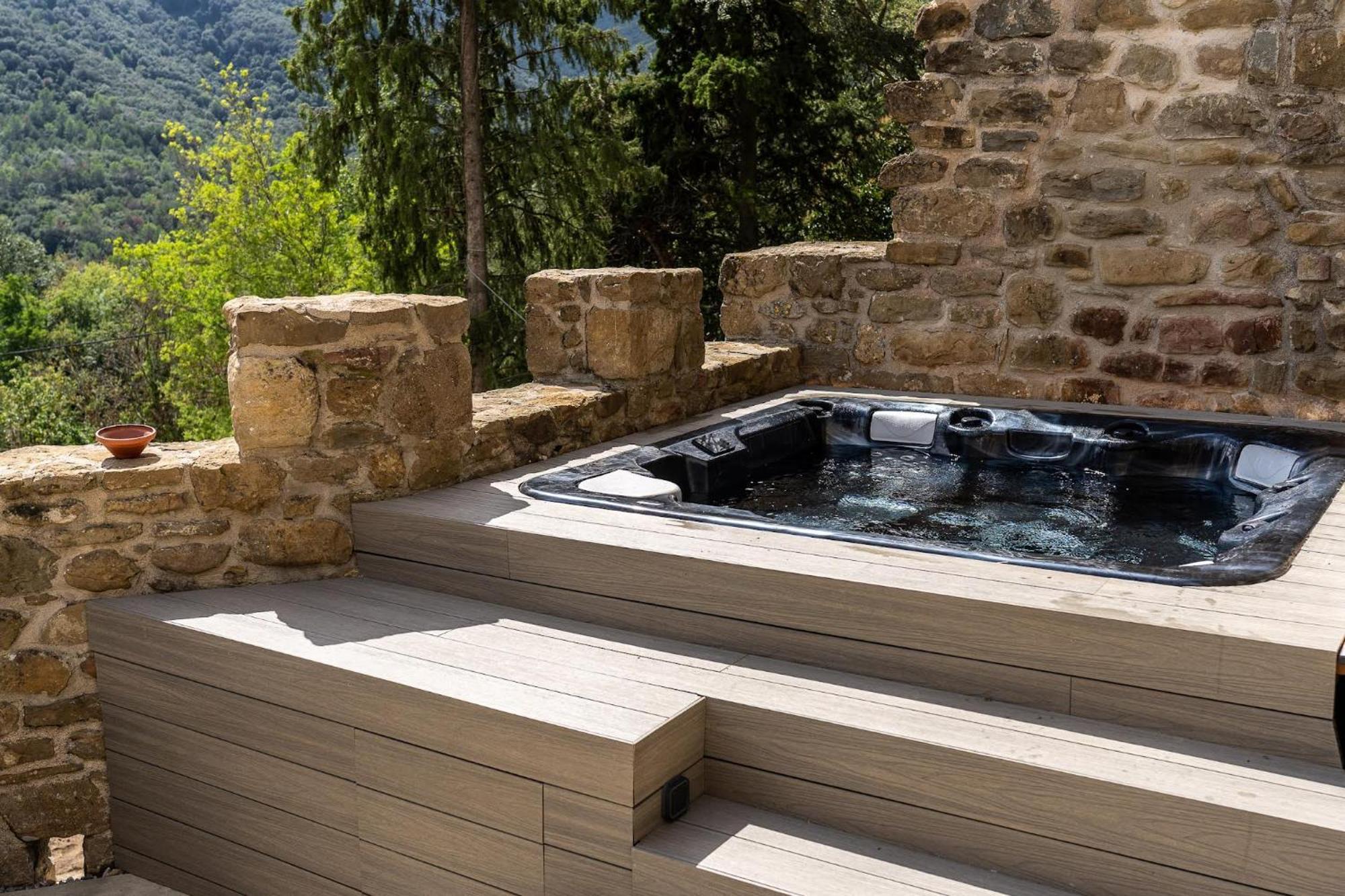 Castell In Girona Villa Sant Miquel de Campmajor ภายนอก รูปภาพ