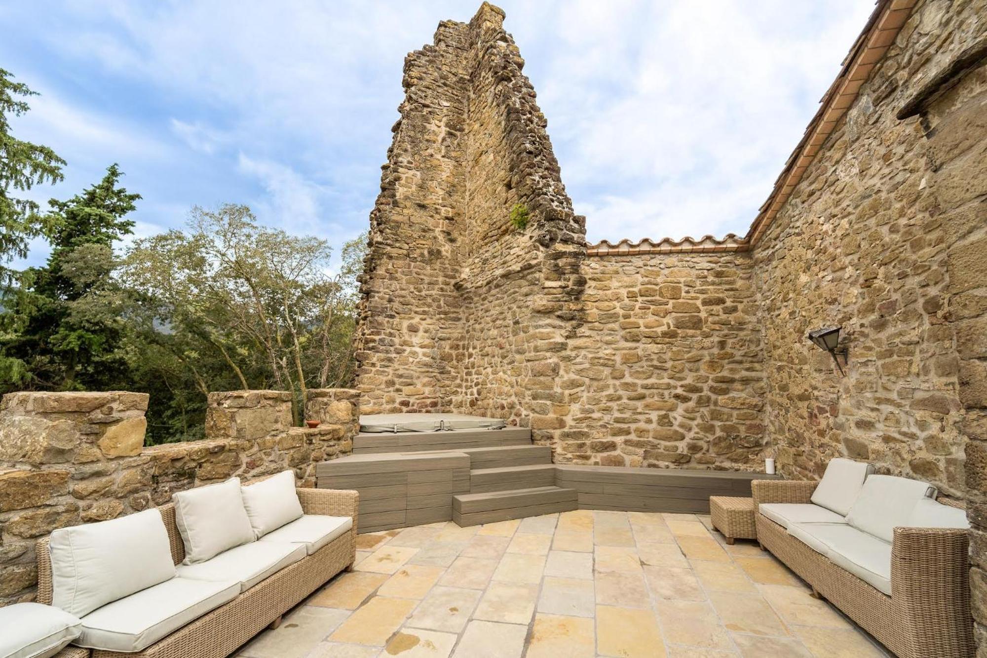 Castell In Girona Villa Sant Miquel de Campmajor ภายนอก รูปภาพ