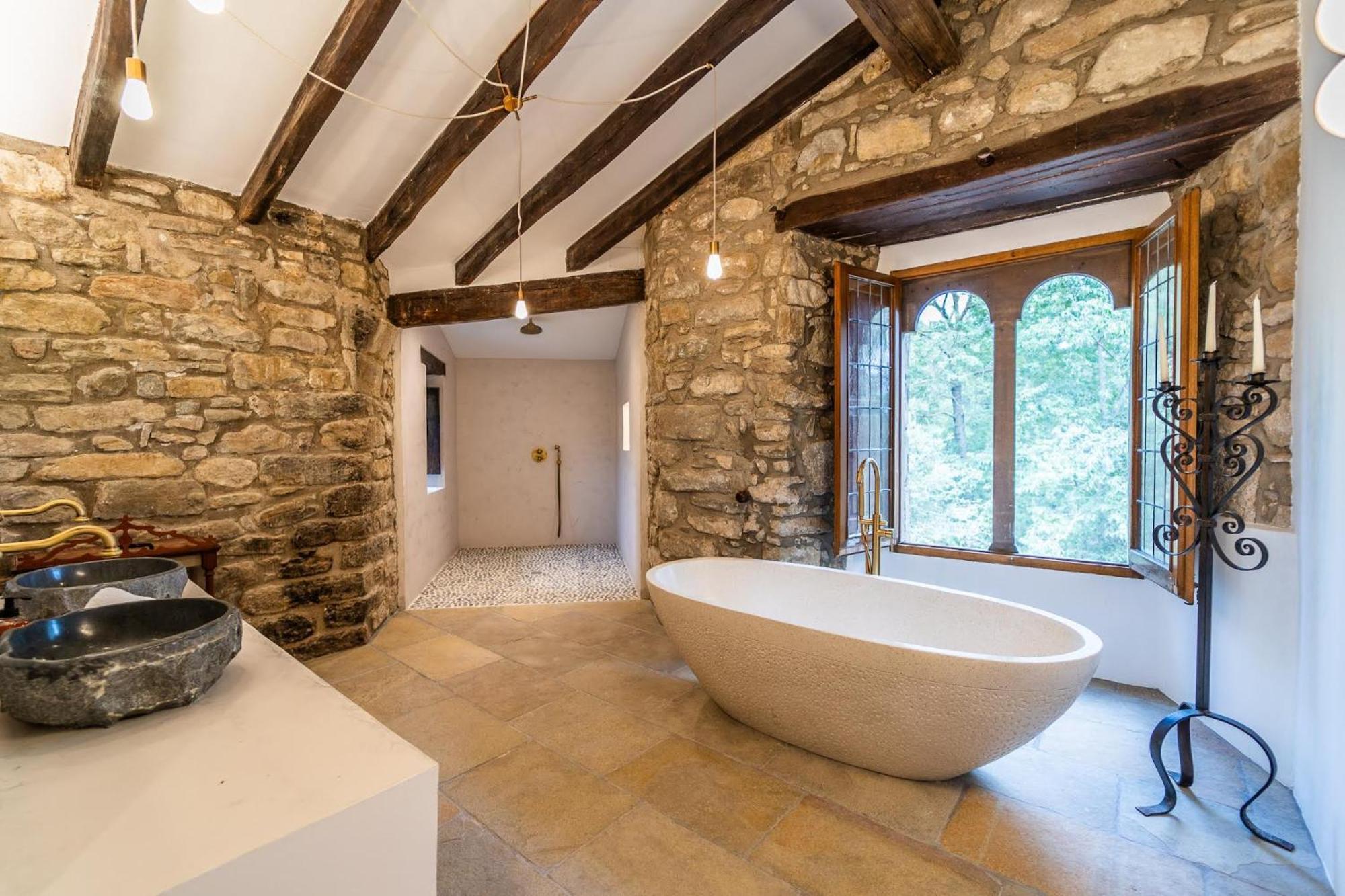 Castell In Girona Villa Sant Miquel de Campmajor ภายนอก รูปภาพ